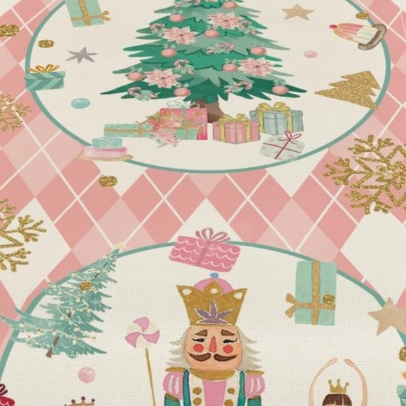Nutcracker Table Runner Christmas Decor Holiday Xmas Decoration Decorative Cloth - Picture 5 of 7